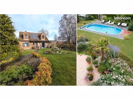vente maison individuelle avec piscine sur fressies