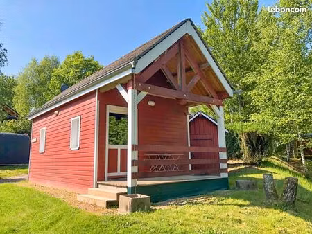 à vendre lac des settons : chalet bois style canadien - 2 à 4 personnes - nature & confort