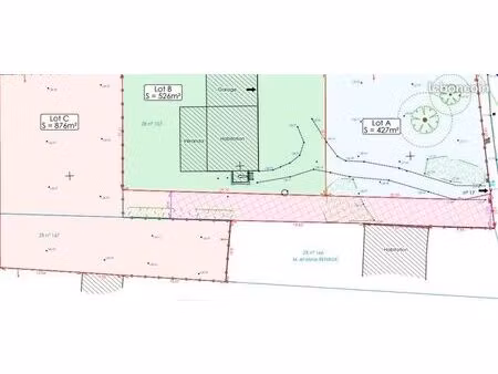 terrain a batir 427m²