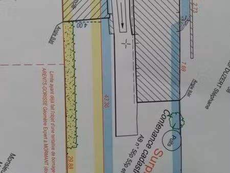 vente terrain à bombon (77720)