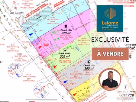terrain 300 m² bréval