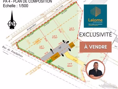 terrain 500 m² houdan