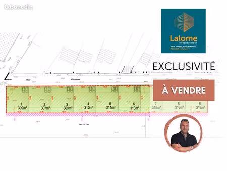 terrain 309 m² meaux