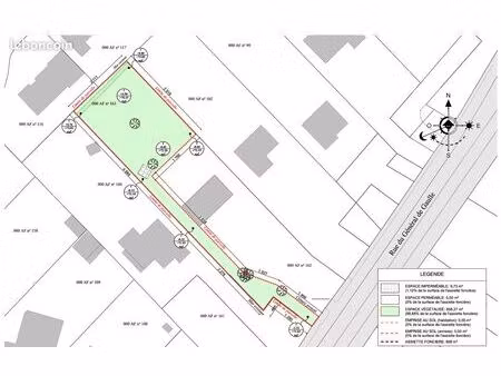 terrain à bâtir 650 m2 - libre constructeur - non viabilisé