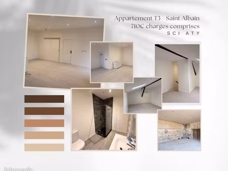 appartement t3 saint albain- 67m2 et grand garage