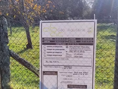 terrain constructible de 460 m2