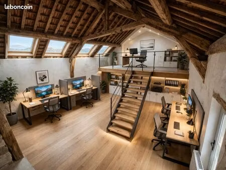 bureau atypique rénové 70 m2 – coup de cœur assuré