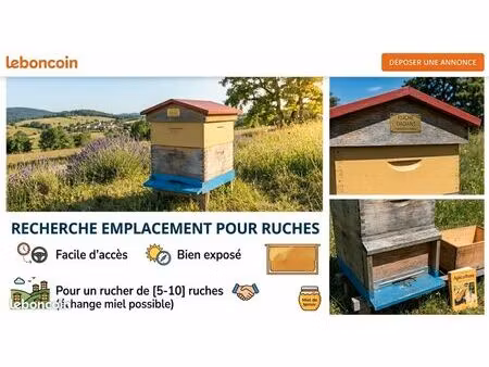 recherche emplacement parcelle pour ruches