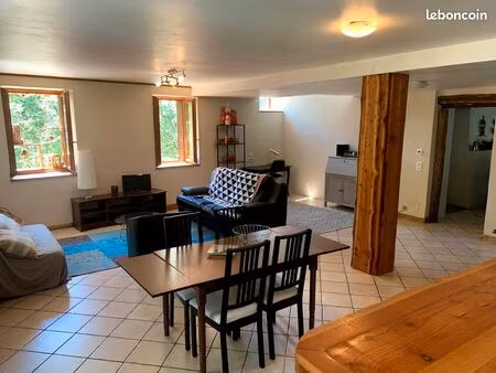 t3 meublé 100 m² – terrasse  jardin – la côte d’aime (la plagne tarentaise)