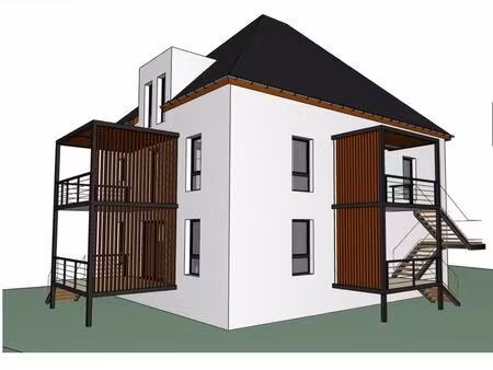 vend maison à transformer et terrain constructible