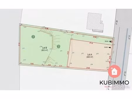 terrain 803 m² longeville-sur-mer