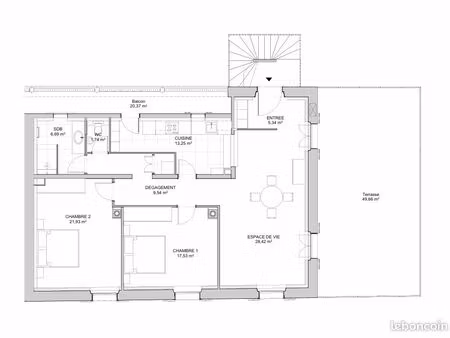 appartement rénové en plein vignoble