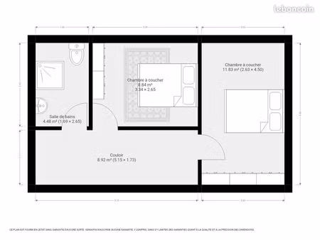appartement 3 pièces 62 m²