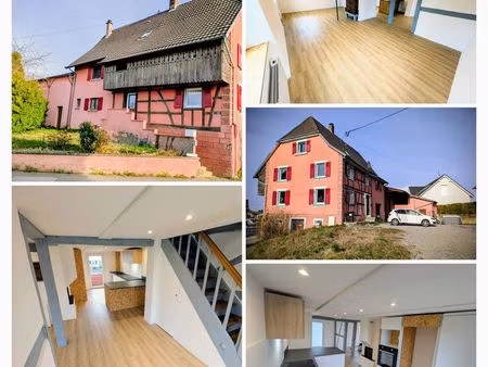maison alsacienne rénovée – 135 m² au sol – 3 niveaux – jardin – dpe c – helfrantkirch