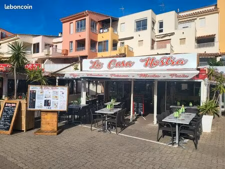 ◊ cap d’agde – restaurant emplacement n°1 – 100 places – terrasse – clé en main – 200 000 