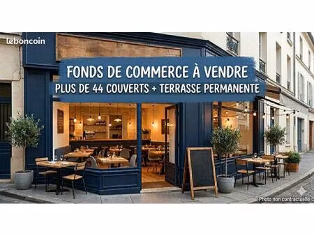 fonds de commerce restaurant 125 m2 + terrasse permanente / perpignan centre ville