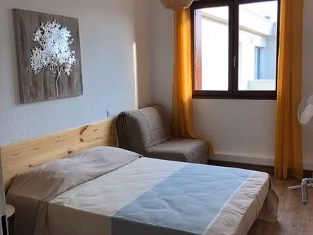 canet f2 meublé équipé de 45 m2   terrasse et parking privé