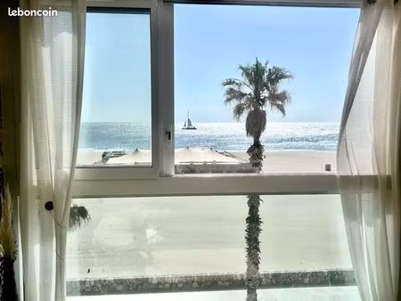 appartement traversant - vue mer - rénové avec matériaux de qualité