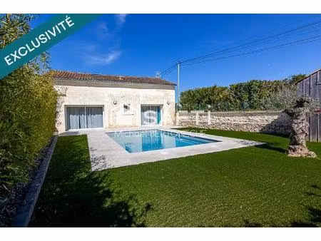 .maison en pierre rénovée 125 m² – 4 chambres – piscine chauffée – terrain 500 m² – faible