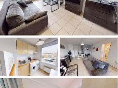 t2 meublé 48 m² – résidence sécurisée avec piscine – l’isle-d’abeau