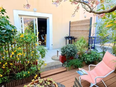 appartement duplex t4 - 85m2 - terrasse - basse-indre