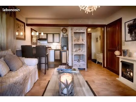 a saisir studio avec jardin  terrasse  retour à ski  village à pied