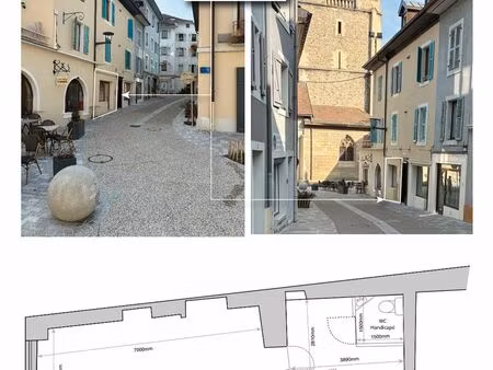 à louer : local commercial 32m² evian les bains