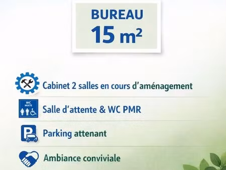 location bureau 15m²