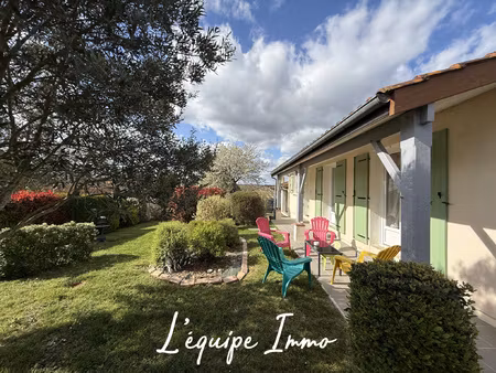 maison t4 de plain pied avec garage et jardin