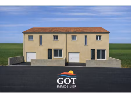 terrain à bâtir - projet 2 maisons en cours - villelongue de la salanque