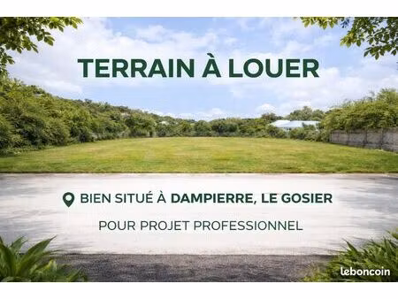 location d’un terrain nu – emplacement stratégique à dampierre (le gosier)