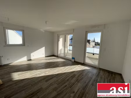 souffelweyersheim : 2 pièces récent terrasse