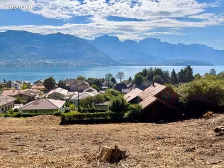 terrain d’exception – vue panoramique lac d’annecy – sévrier