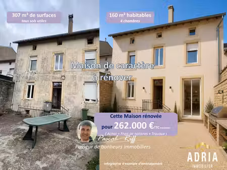 en vente maison 161 m² – 135 000 € |nilvange