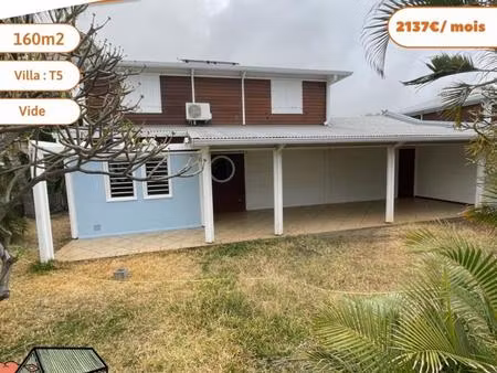 a louer - villa f5 - plateau cailloux