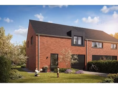 energiezuinige halfopen nieuwbouwwoningen met inpandige garage in denderwindeke