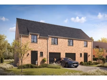 energiezuinige halfopen nieuwbouwwoningen met inpandige garage in denderwindeke