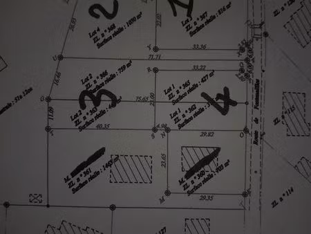 terrain constructible secteur guerinieres