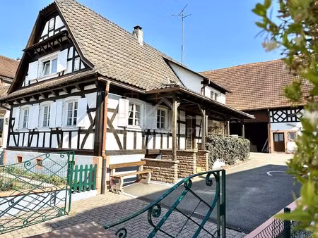 maison à colombages à seebach + studio indépendant – authenticité et caractère
