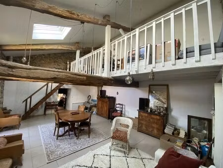 mancioux  maison de village t4 avec dépendance aménageable et jardin