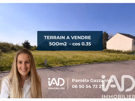 vente terrain à bâtir 500 m²