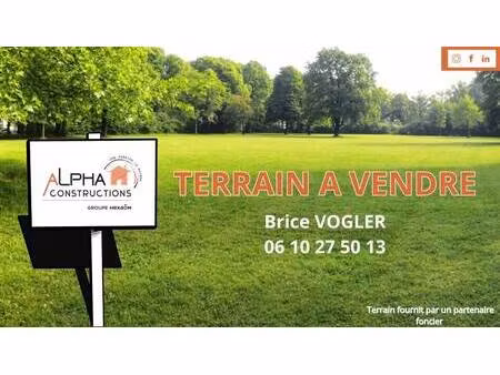 terrain constructible à vendre