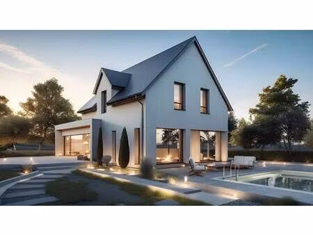 terrain avec maison neuve à vendre