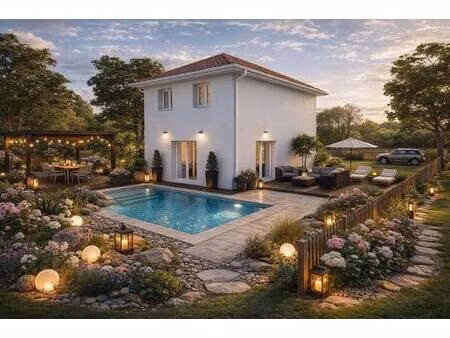 terrain avec maison neuve à vendre