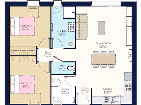 vente maison à soullans (85300) : à vendre / 68m² soullans