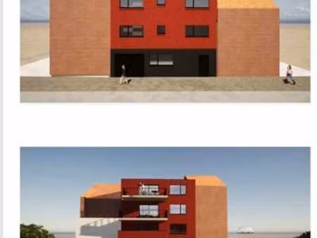 terrain avec permis fraîchement accepté pour 4 appartements