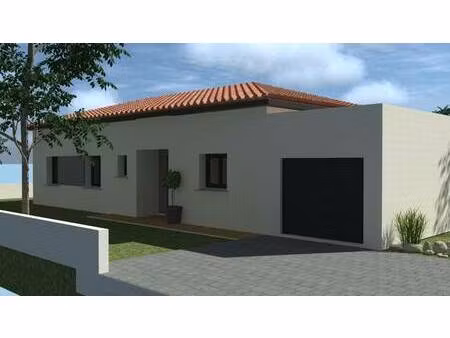 terrain avec maison neuve à vendre