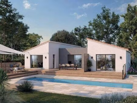 terrain avec maison neuve à vendre