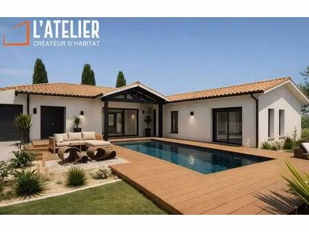 terrain avec maison neuve à vendre