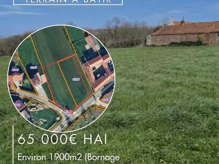 terrain constructible à vendre